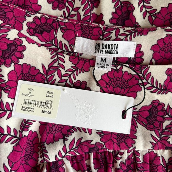 BB DAKOTA Pink Berry Floral Dress - NWT - Picture 7 of 7